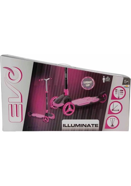 Fırsat Byr 3 Tekerlekli Katlanabilir Illuminate Işıklı Pembe Scooter Yeni