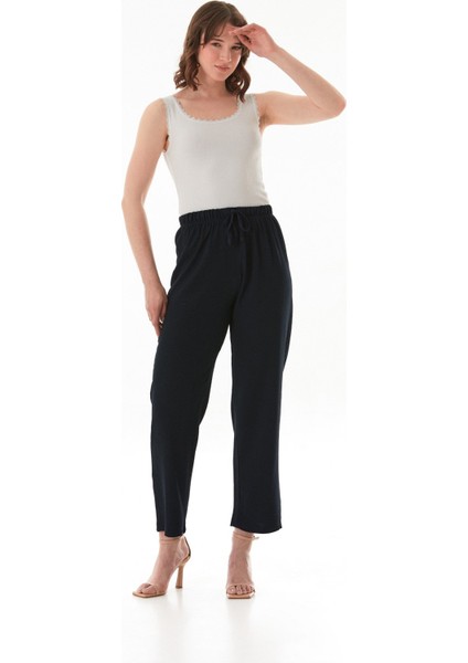 Bürümcük Kumaş Beli Bağlamalı Pantolon fiyatları