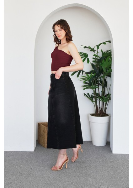 Fermuarlı Cepli Kot Etek fiyatları