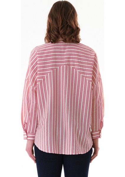 Çizgili Oversize Gömlek indirimleri