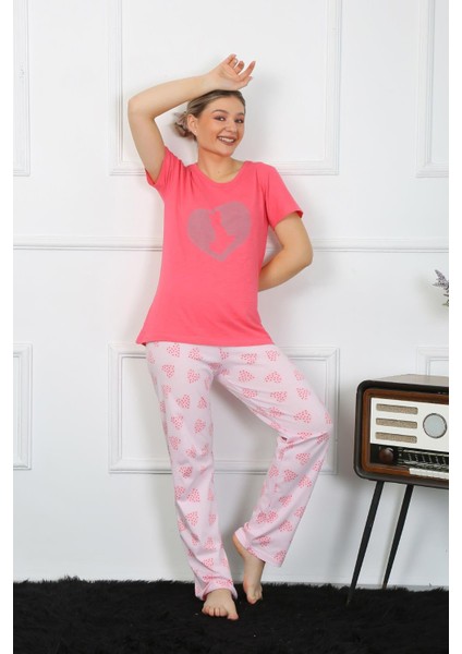 Kadın Kısa Kol Penye Pijama Takımı 4211