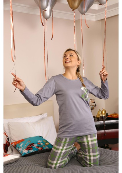 Kadın Uzun Kol Penye Pijama Takım 4199