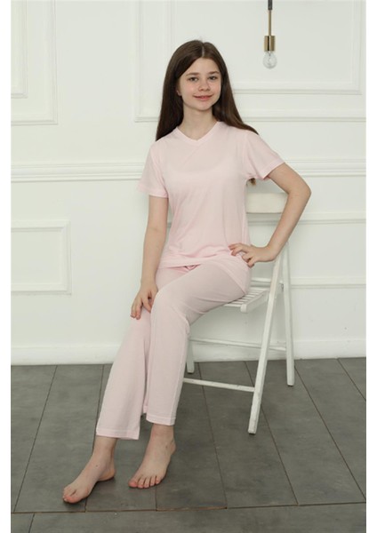Kız Çocuk Penye Pijama Takım 20400