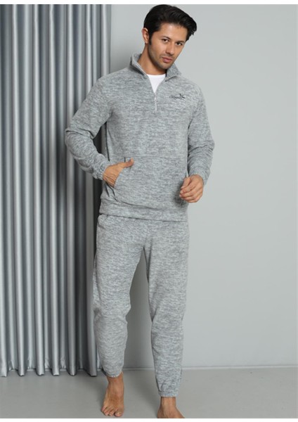 Welsoft Polar Fermuarlı Erkek Pijama Takımı 6840