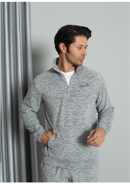 Welsoft Polar Fermuarlı Erkek Pijama Takımı 6840