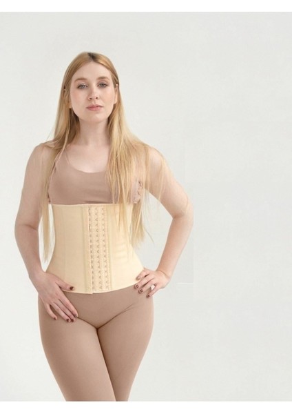 Tvigoso Model Askısız Spor Korse Bel Korsesi Ince Görünüm Sağlayan 4 Aşamalı Korse Ten Renk