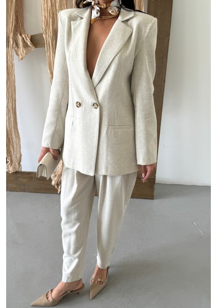 Keten Ceket - Pantolon Takım - Ham modelleri