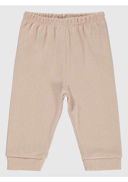 Kız Bebek Patiksiz Tek Alt 6-18 Ay Pudra