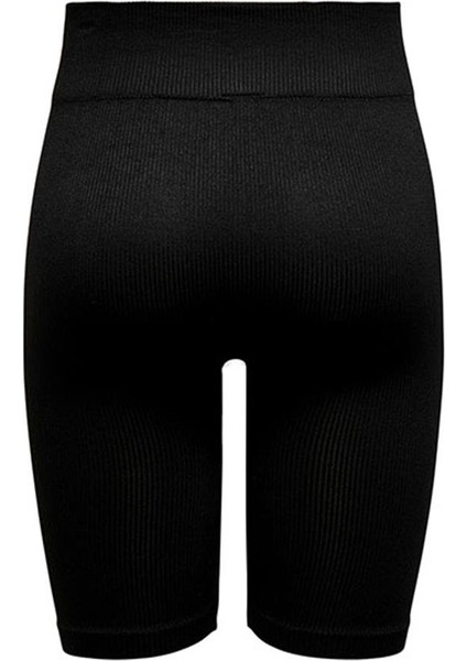 Kadın Şort Onpjaıa Lıfe Hw Seam Long Shorts Noos 15253714-Black