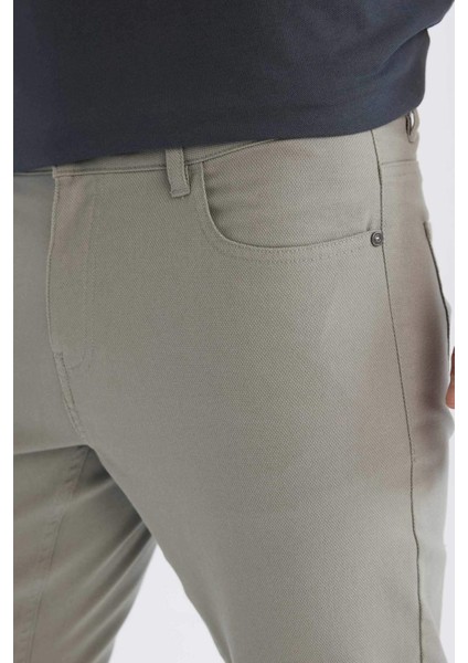 Slim Fit Dar Kesim Dar Paça Chino Kanvas Pantolon C2401AX25SP indirimleri