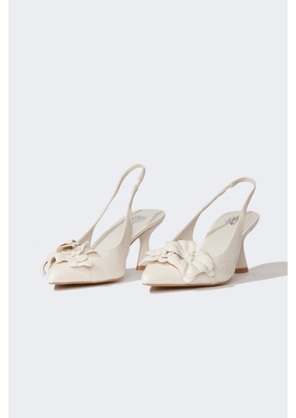 Kadın Yüksek Taban Suni Deri Topuklu Sandalet E2517AX25SM