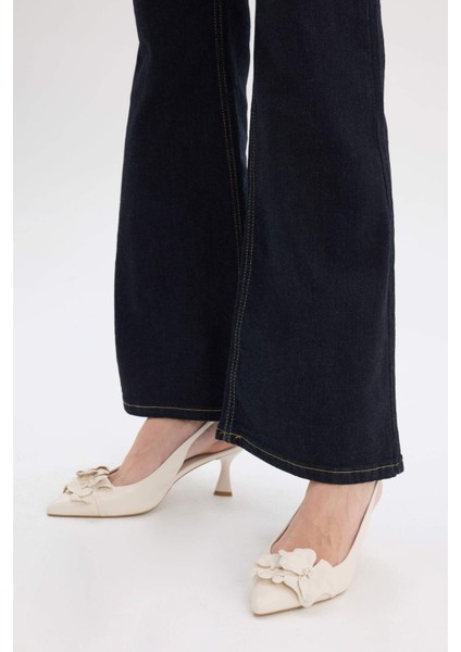 Kadın Yüksek Taban Suni Deri Topuklu Sandalet E2517AX25SM fiyatları