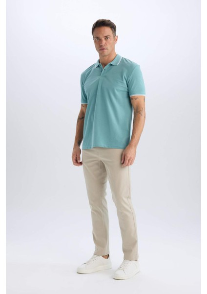Slim Fit Dar Kesim Dar Paça Chino Kanvas Pantolon C2401AX25SP