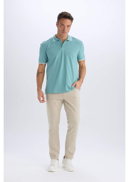 Slim Fit Dar Kesim Dar Paça Chino Kanvas Pantolon C2401AX25SP