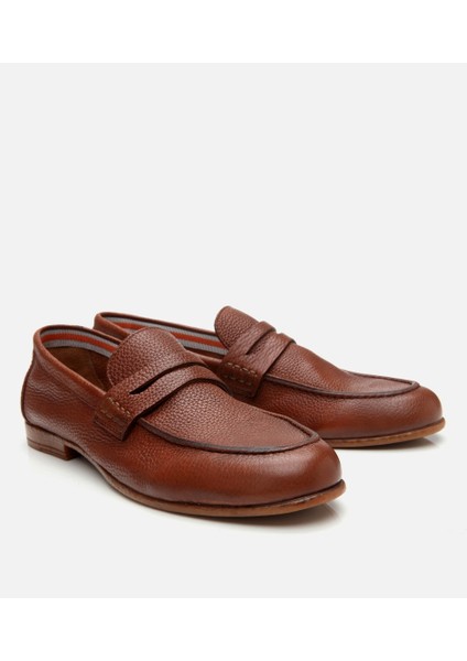 02AYH305460A370 ERKEK Deri Taba Ultra Hafif Tabanlı Klasik Loafer