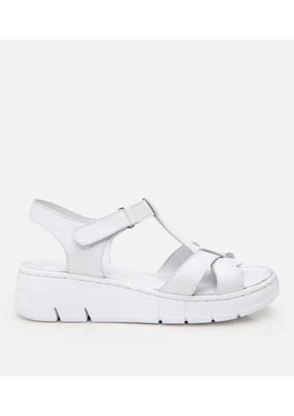 01SAH306850A100 KADIN Deri Siyah Ayarlanabilir Comfort Sandalet