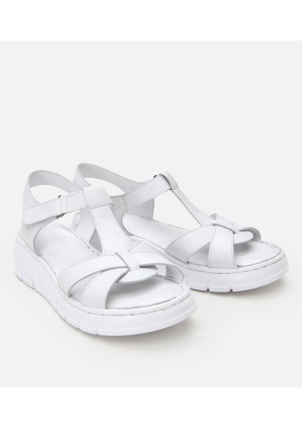 01SAH306850A100 KADIN Deri Siyah Ayarlanabilir Comfort Sandalet