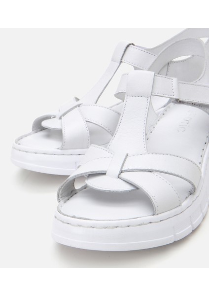 01SAH306850A100 KADIN Deri Siyah Ayarlanabilir Comfort Sandalet