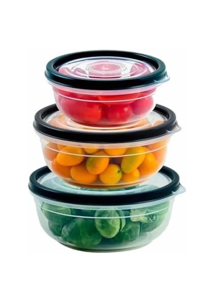 & Fresh 3'lü Kompakt Set 400-800-1350 Ml, Plastik Saklama Seti modelleri