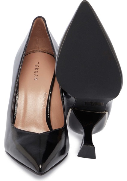 Siyah Hakiki Rugan Deri Kadın Stiletto - K24S1AY67704-A07 fırsatları