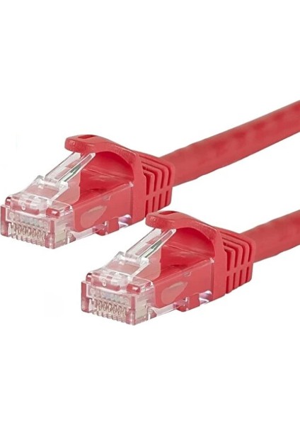 FNK-615K 15m Cat6 Kablo 15 metre cat6 kablo Kırmızı patch kablo