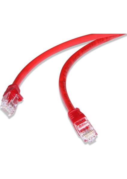 FNK-615K 15m Cat6 Kablo 15 metre cat6 kablo Kırmızı patch kablo