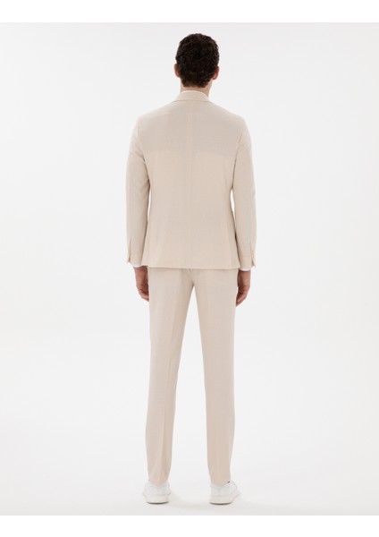Erkek Bej Ex. Slim Fit Kruvaze Takım Elbise 50306746-VR011 indirimleri