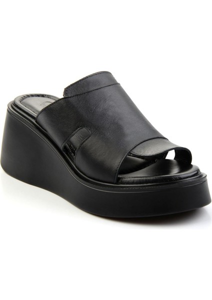 Siyah Leather Kadın Terlik K04359022303 fiyatları
