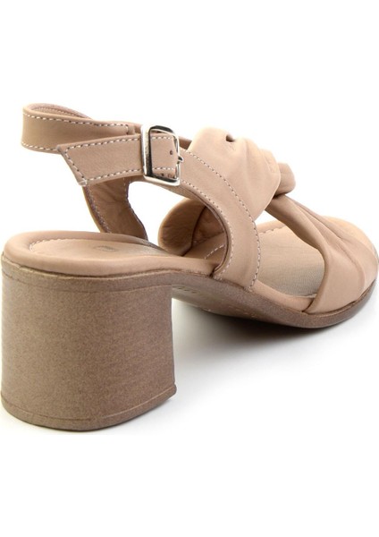 Bej Leather Kadın Sandalet K05040030003