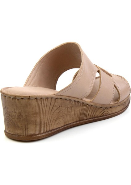 Bej Leather Kadın Terlik K04552002103 modelleri