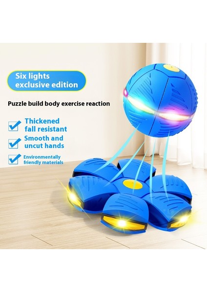 Uçan Disk Topu Zıplayan Top Ayak Deformasyon Topu Bulmaca Çocuk Kapalı Açık Spor Çocuk Oyuncakları (Yurt Dışından)