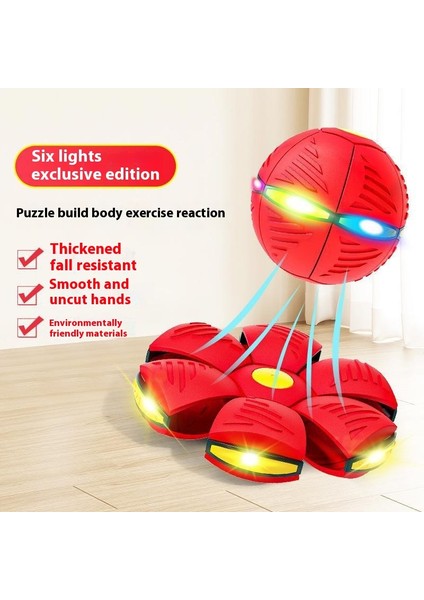 Uçan Disk Topu Zıplayan Top Ayak Deformasyon Topu Bulmaca Çocuk Kapalı Açık Spor Çocuk Oyuncakları (Yurt Dışından)