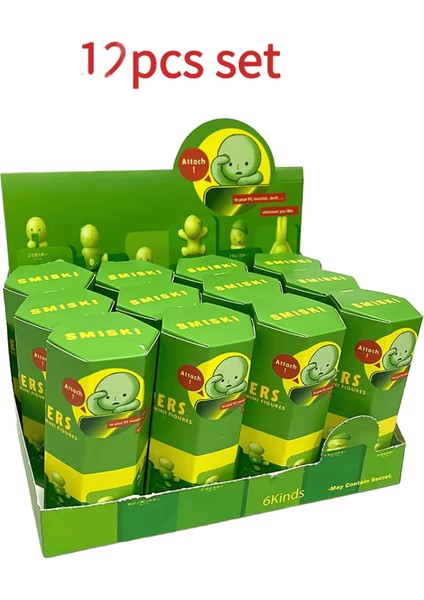 Yeni Smiski Hippers Sonny Angel Recorative Q Version Mini Figürler Karanlıkta Parlayan Bebek Kör Kutu Oyuncak Koleksiyonu Noel Hediyeleri Renk: Rastgele 6 Adet (Yurt Dışından)