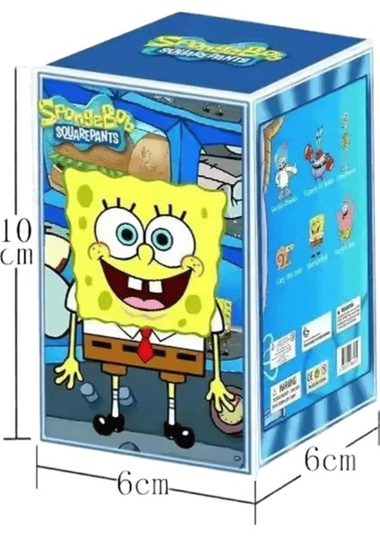 Kör Kutu 6 Adet / Takım Sünger Bob Patrick Gary Sandy Lezzetli Yengeç Burger Şekil Koleksiyonu Model Oyuncaklar Hediyelerrenk: 6 Adet / Boyut: Opp Torba (Yurt Dışından)
