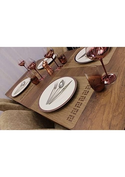 Tangram Bambu Desen Lazer Kesim Amerikan Servis 2 Adet 35 x 45 cm