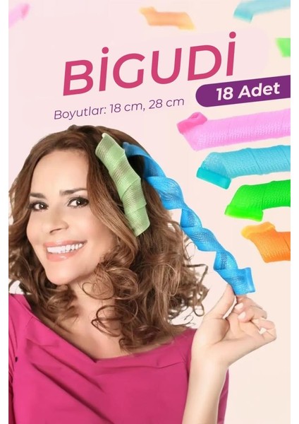 Kancalı Saç Şekillendirici 18'li Bigudi Seti fiyatları