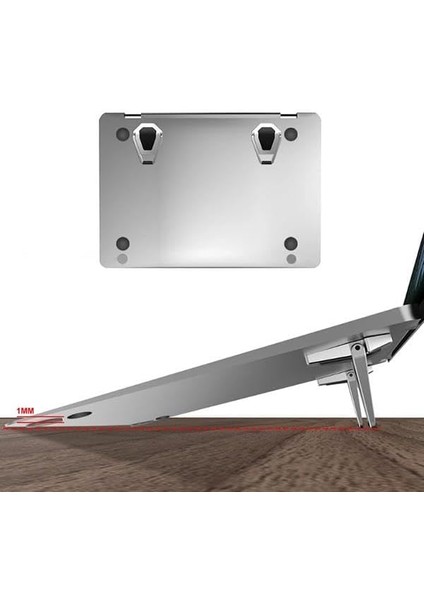 Mini Laptop Standı Masaüstü Laptop Tutucu Laptop Standı Portatif Yapışkanlı Laptop Standı Set