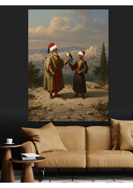 Zamanın Içinde Bilgelik Buluşması Dekoratif Kanvas - Mdf Ahşap Tablo