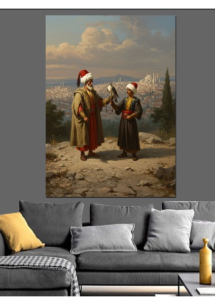 Zamanın Içinde Bilgelik Buluşması Dekoratif Kanvas - Mdf Ahşap Tablo modelleri