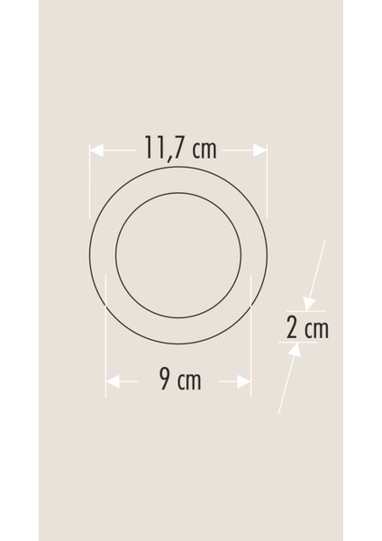 CT-5650 Zümrüt Backlight Panel 10W Günışığı