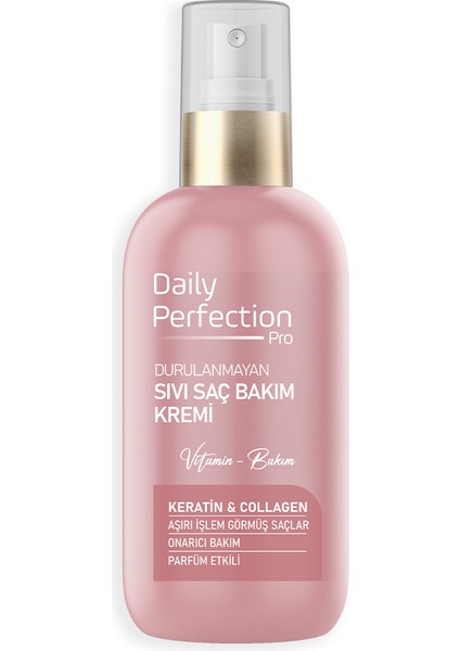 Onarıcı Bakım Keratin&collagen Içerikli Sıvı Saç Bakım Kremi 200 ml