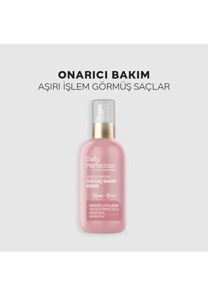 Onarıcı Bakım Keratin&collagen Içerikli Sıvı Saç Bakım Kremi 200 ml modelleri