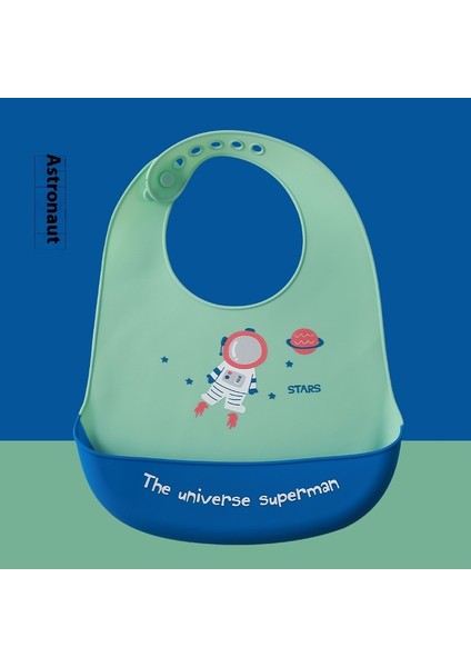 Silikon Yemek Önlükleri Üç Boyutlu Su Geçirmez Süper Yumuşak Yemek Önlükleri Büyük Önlükler (Yurt Dışından)