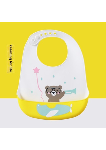 Silikon Yemek Önlükleri Üç Boyutlu Su Geçirmez Süper Yumuşak Yemek Önlükleri Büyük Önlükler (Yurt Dışından)