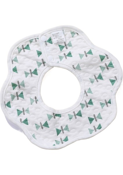 Su Geçirmez Önlükler Pamuklu Gazlı Bez Pamuklu Çocuk Petal Bebek Önlükleri Bebek 360 Derece Dönen Salya Akan Havlu (Yurt Dışından)