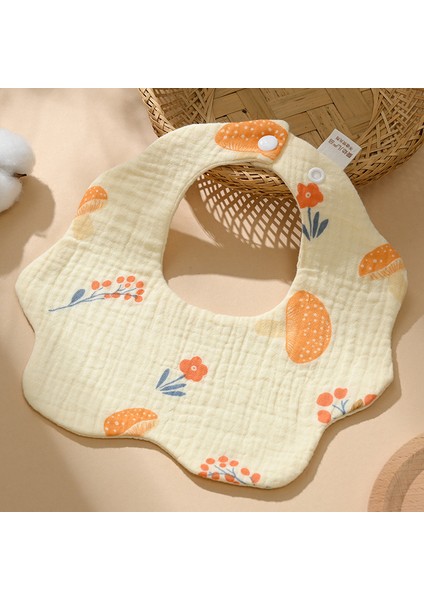 Önlük A Tipi Pamuklu Gazlı Bez Önlük Yumuşak Altı Katlı Gazlı Bez Salya Havlusu (Yurt Dışından)