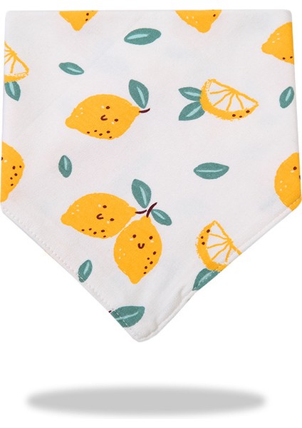 Üçgen Havlu Salya Havlu Pamuk Baskılı Karikatür Çift Katmanlı Önlük Cepli Eşarp (Yurt Dışından)