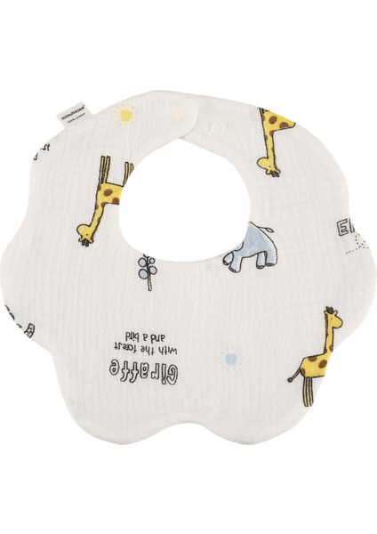 Petal Bib Drool Bib Drool Towela A Sınıfı Pamuk Altı Katlı Gazlı Bez Önlükler (Yurt Dışından)