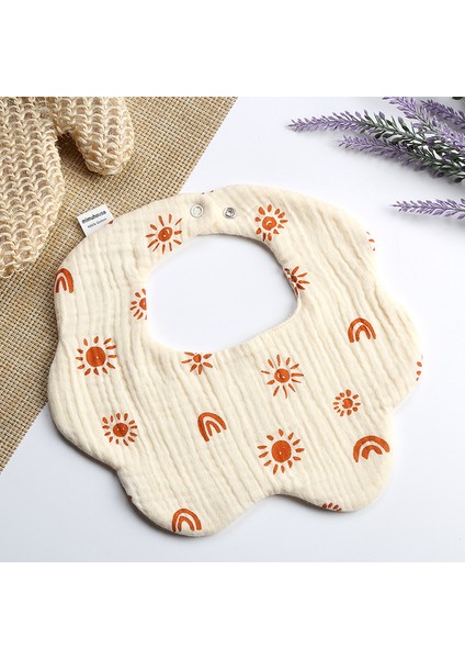 Petal Bib Drool Bib Drool Towela A Sınıfı Pamuk Altı Katlı Gazlı Bez Önlükler (Yurt Dışından)