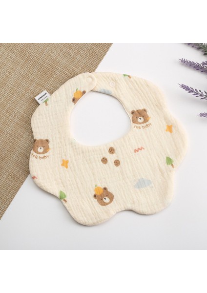 Petal Bib Drool Bib Drool Towela A Sınıfı Pamuk Altı Katlı Gazlı Bez Önlükler (Yurt Dışından)